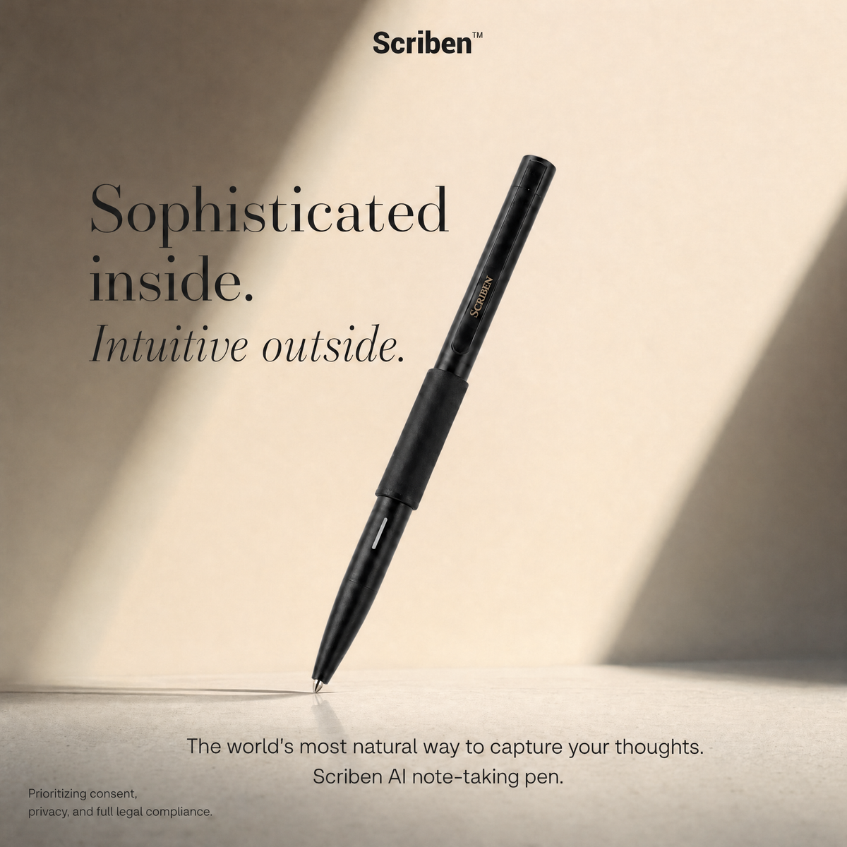 Scriben — 会議を録音・文字起こし・要約するAIペン