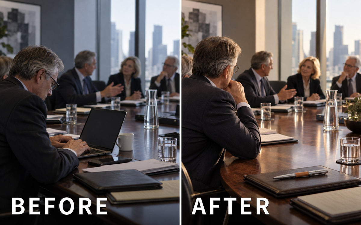 Board Chair — before and after